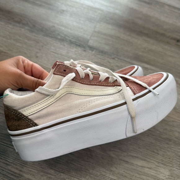 Vans Old Skool Stackform Women's Multicolor Platform Sneakers - Picture 10 of 10